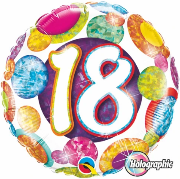 18" - 18 Big Dots & Glitz
