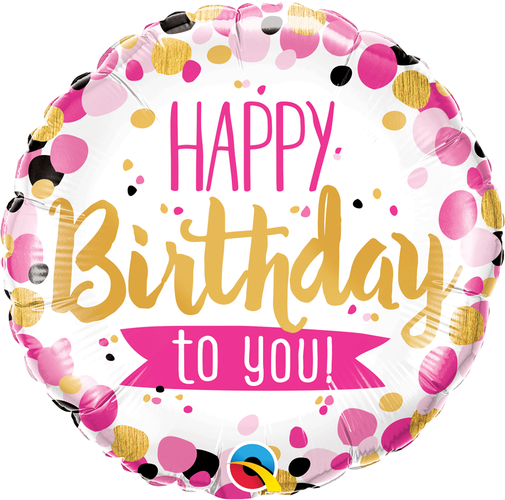 18" - Birthday to You Pink & Gold