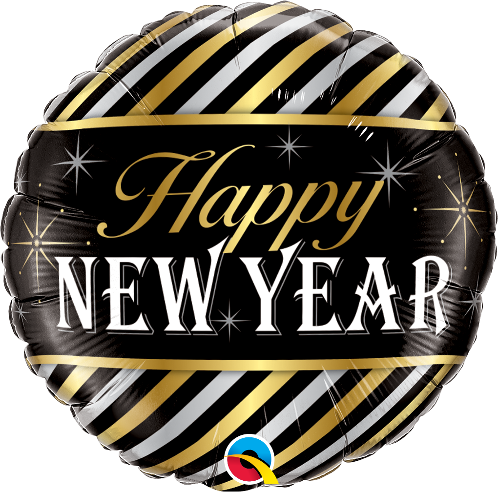 18" - New Year Diagonal Stripes