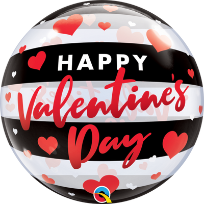 Bubble - Valentine's Black Stripes