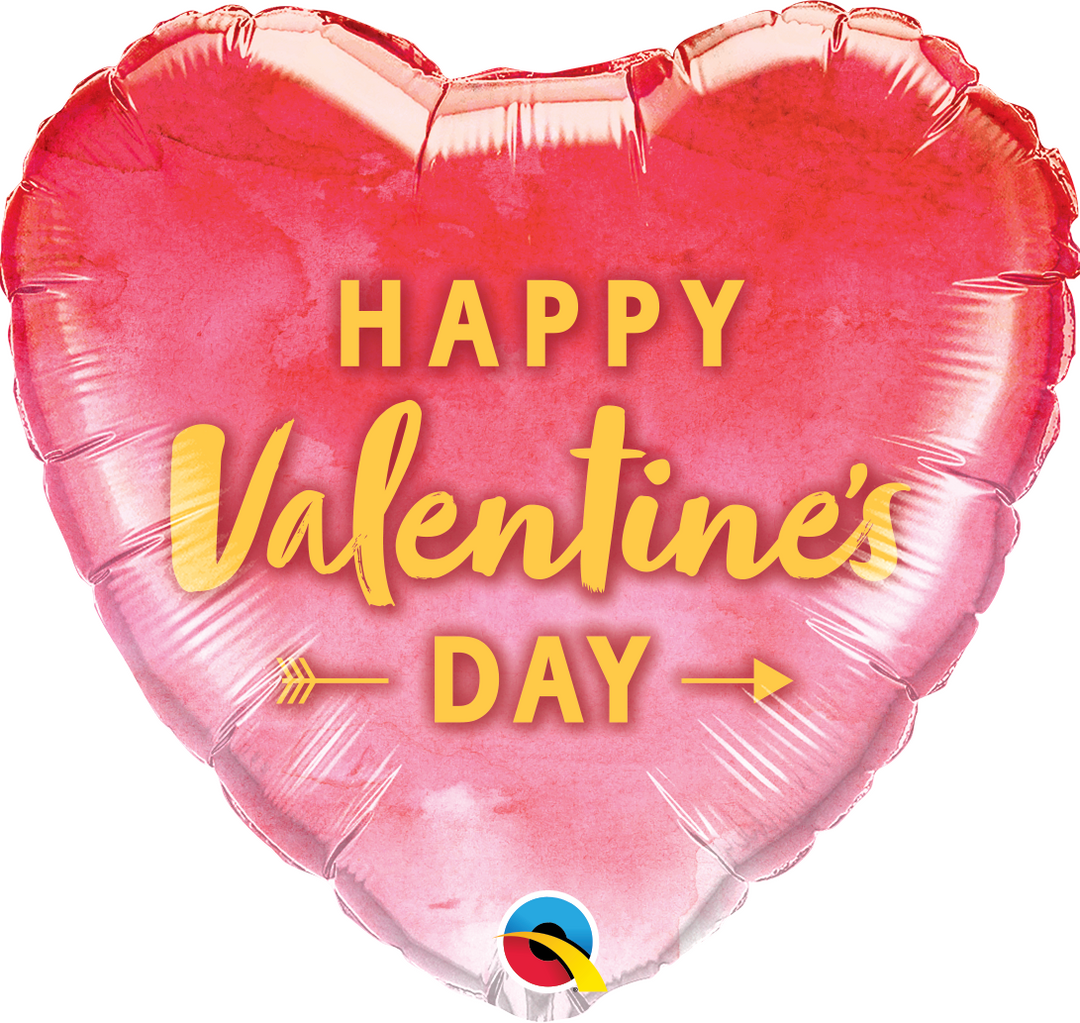 18" - Valentine's Day Arrow Gold