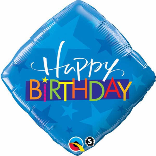 18" - Birthday Blue Stars