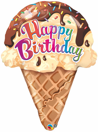 Supershape - Birthday Ice Cream Cone