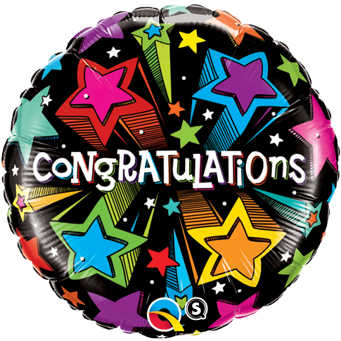 18" - Congratulations Shooting Stars
