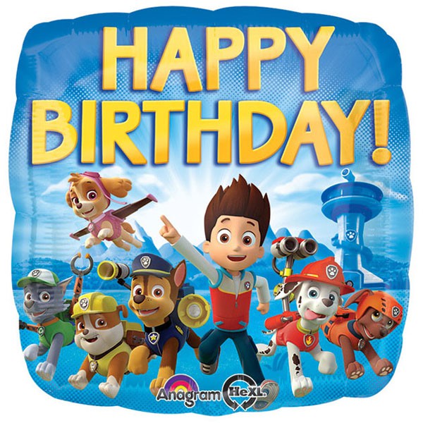18" - Paw Patrol Happy Birthday