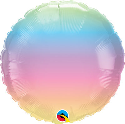 18" - Round Foil Pastel Ombre
