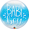 Bubble - Baby Boy Blue & Confetti Dots
