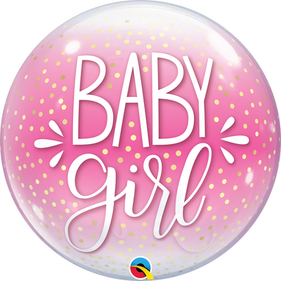 Bubble - Baby Girl Pink & Confetti Dots