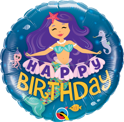 18" - Birthday Mermaid