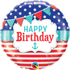 18" - Birthday Nautical & Pennants