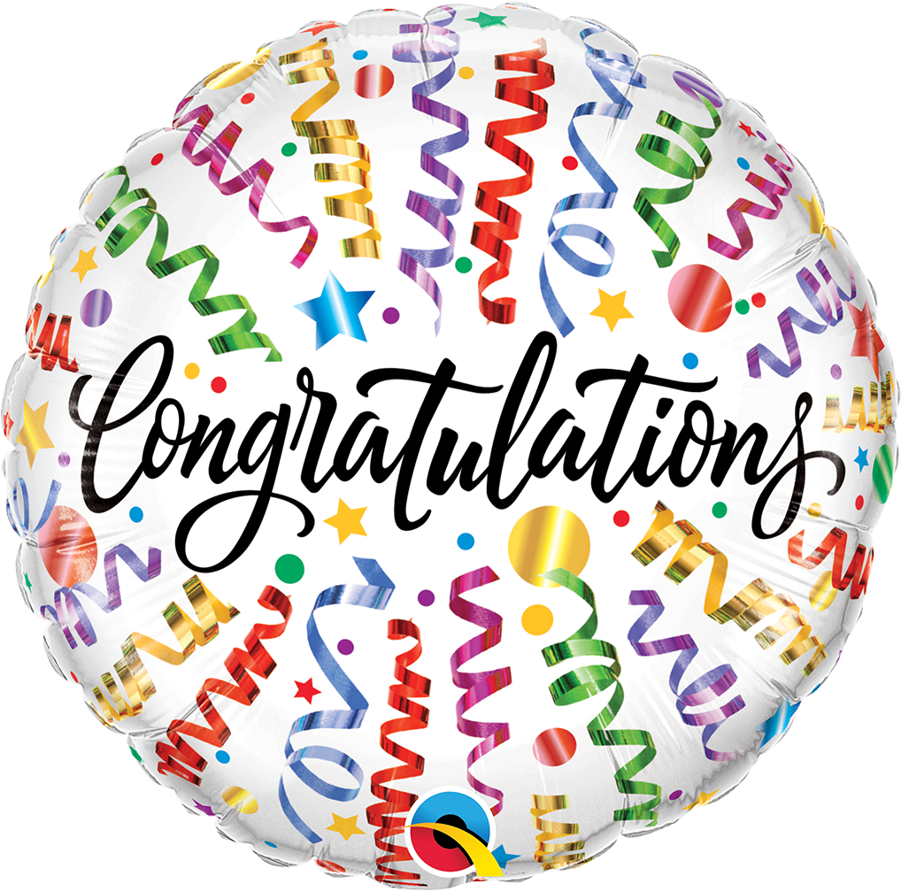 18" - Congratulations Streamers