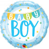 18" - Baby Boy Banner & Dots
