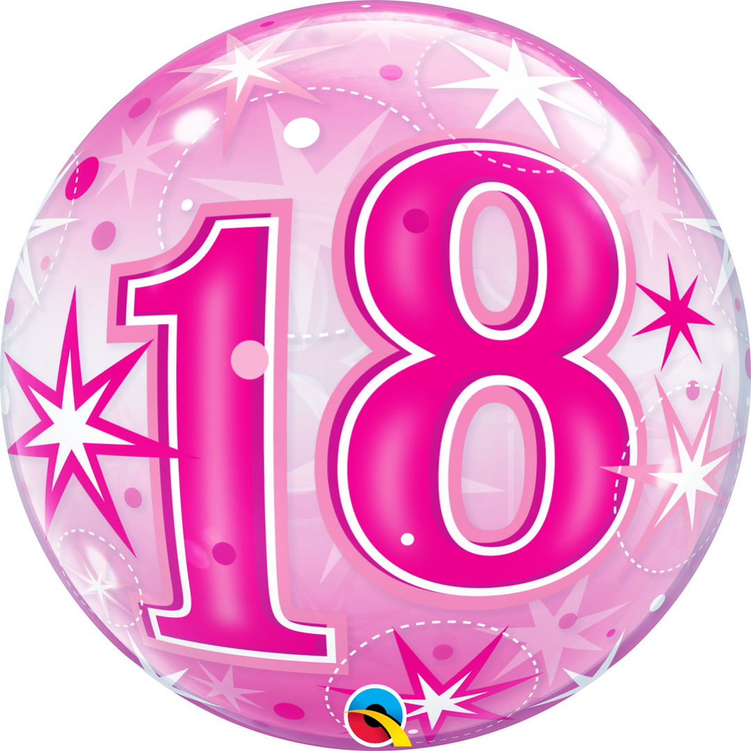 Bubble - 18 Pink Starburst Sparkle