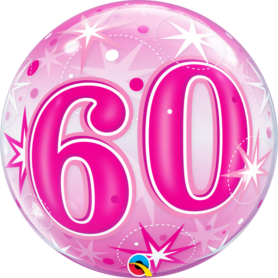 Bubble - 60 Pink Starburst Sparkle