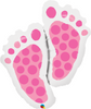 Supershape - Baby Feet Pink