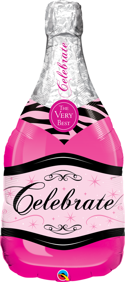 Supershape - Bottle Celebrate Bubbly Pink