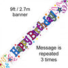 Banner - Happy Birthday Ribbons & Stars