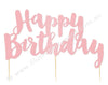 Cake Topper - Happy Birthday Pink