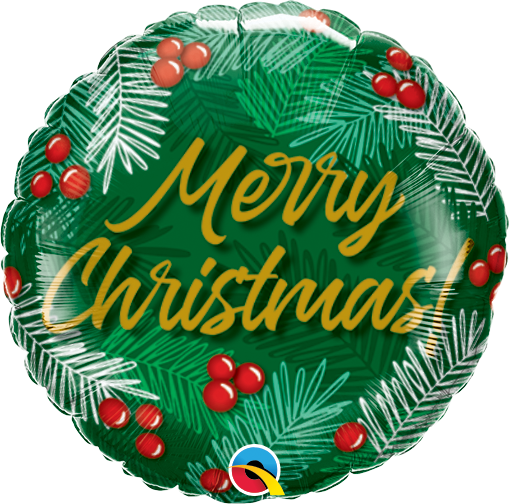 18" - Christmas Greens & Berries