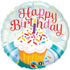 18" - Birthday Cupcake & Sprinkles