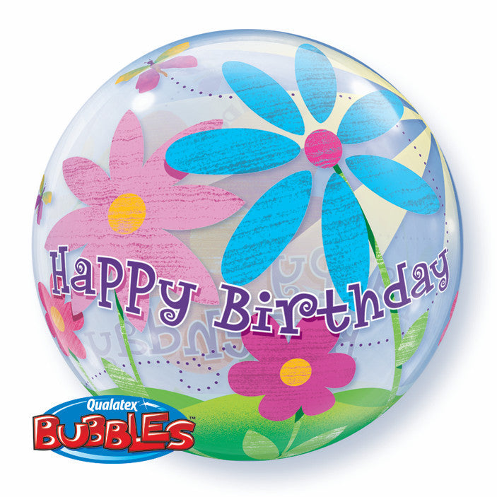 Bubble - Birthday Funky Flowers