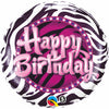 18" - Birthday Zebra Print
