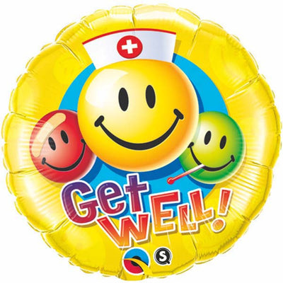 18" - Get Well Smiley Faces