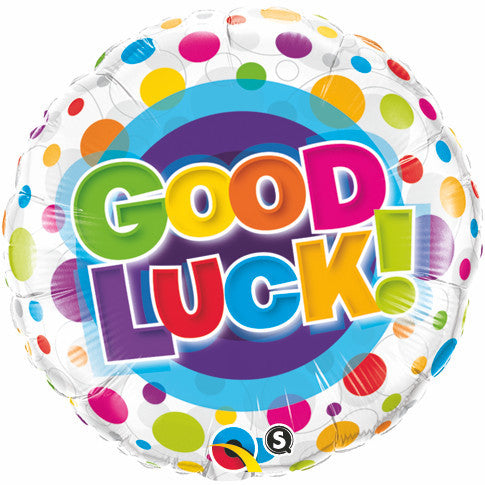 18" - Good Luck Colorful Dots