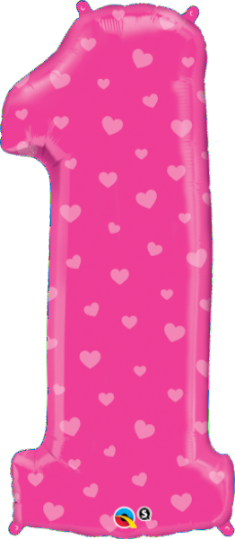 Supershape - Number One Pink Hearts