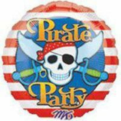 18" - Pirate Party Skull