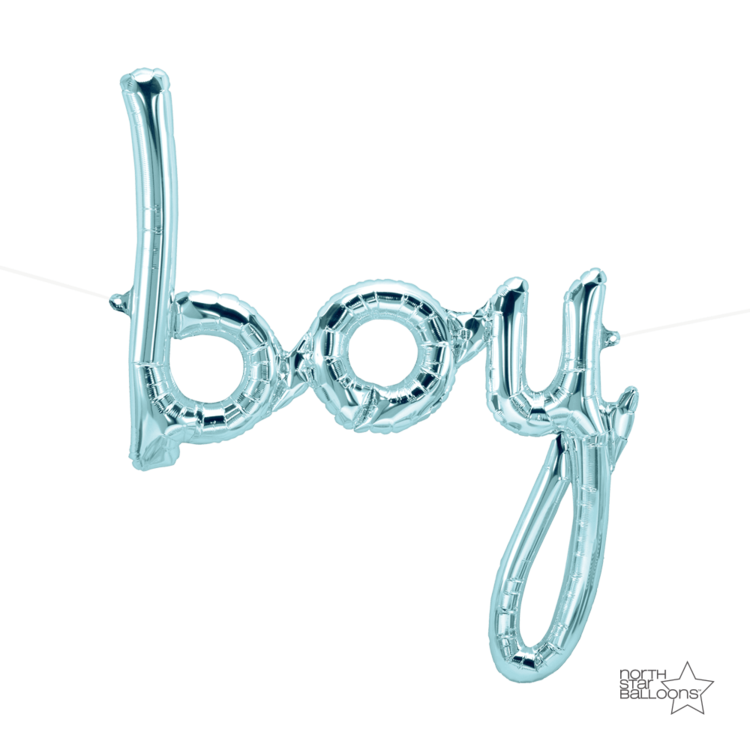 Script - Boy Pastel Blue Air Fill Only
